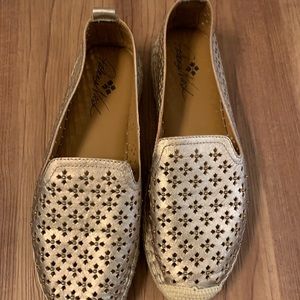 Patricia Nash Elena Espadrille Flats Pale Gold